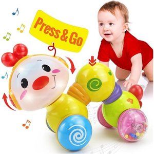 Baby Toys 6 to 12 Months Press & Go Musical Light Toys Baby Crawling Infant Toys